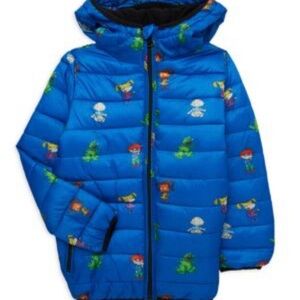 Nickelodeon RugRats Print Blue Puffer Jacket